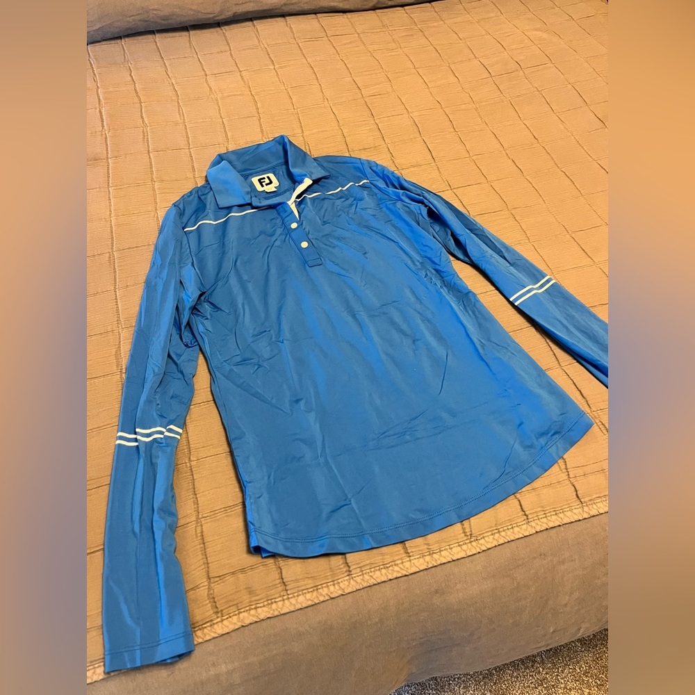 Footjoy ladies l/s golf shirt size small